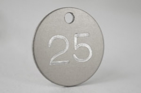 Dischetti Alluminio incisi con numerazione personalizzata - La Mondialtarghe